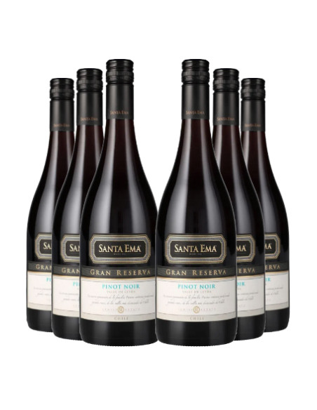 6 vinos Santa Ema Gran Reserva Pinot Noir
